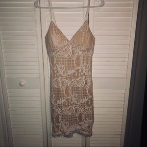 Lace body con dress
